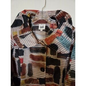 NWT Luii colorblock blouse-size S